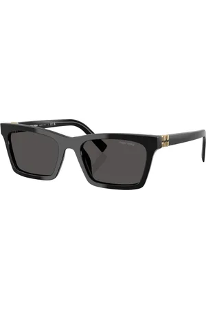 Miu Miu Tilbehør, Dame, Sort, 55 MM, Uld, Stilfulde A05S Solbriller