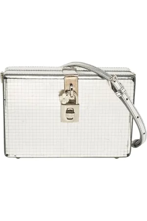 Dolce & Gabbana Pre-owned, Dame, Grå, ONE SIZE, Uld, Pre-owned Laeder clutches