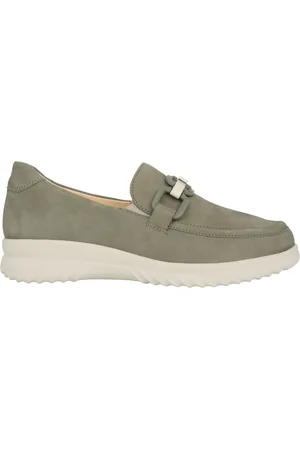 Ganter Sko, Dame, Grøn, 38 1/2 EU, Uld, Stilfuld dames loafer i grøn