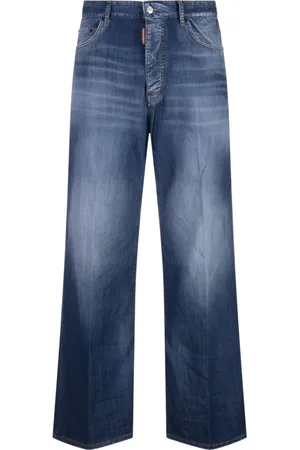 Dsquared2 Jeans, Herre, Blå, XL, Bomuld, Blå Bomuld Elastan Bukser