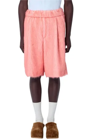 DRIES VAN NOTEN Shorts, Herre, , L, Uld, Børstet uld shorts
