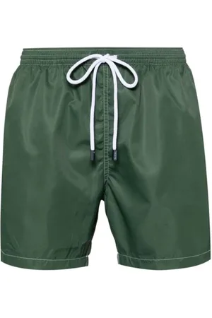 BARBA Badetøj, Herre, Grøn, M, Militære badeshorts med logo patch