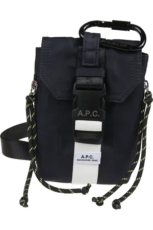 A.P.C. Taske, Herre, Blå, ONE SIZE, Uld, Stilfuld Crossbody Pung Taske