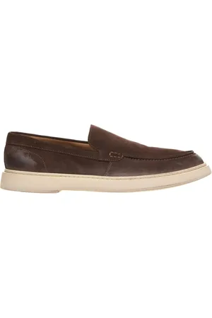 Moma Sko, Herre, Brun, 41 EU, Læder, Brune Ruskind Loafers Elegant Stil