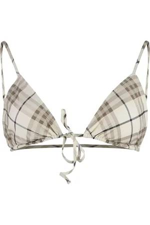 Burberry Badetøj, Dame, , M, Trekantet Bikini Top med Check Motif