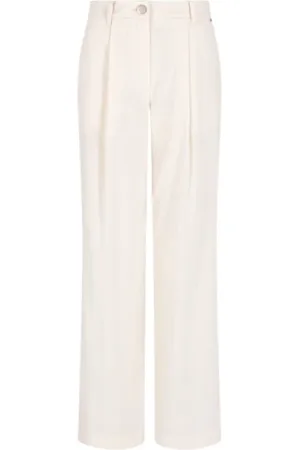 Emporio Armani Bukser, Dame, , S, Bred Plisserede Bukser - Array Stor