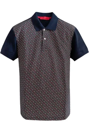 Carolina Herrera Top, Herre, Flerfarvet, XL, Bomuld, Monogram Piqué Polo Shirt