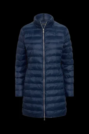 Ralph Lauren Frakke, Dame, Blå, XS, Uld, Blå Isoleret Dunjakke til Kvinder