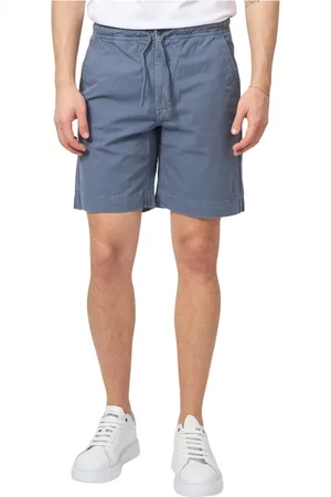 ECOALF Shorts, Herre, Blå, S, Bomuld, Blå Bermuda Shorts med Justerbar Talje