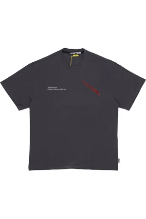 IUTER Top, Herre, Grå, M, Bomuld, Nymph Tee Asphalt skjorte med print