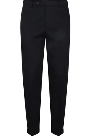 Berwich Bukser, Herre, Blå, S, Bomuld, Retro Stretch Chino Bukser Blå