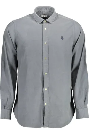 U.S. Polo Assn. Skjorte, Herre, Grå, XL, Allround Herreskjorte - Blå, Forskellige Størrelser