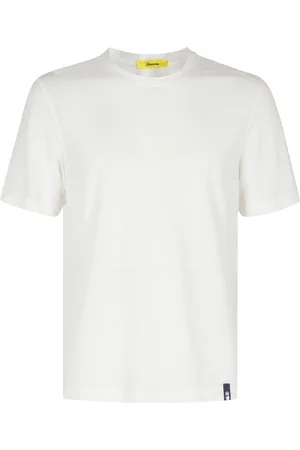 DRUMOHR Top, Herre, Hvid, XL, Bomuld, Hvid Bomuld T-shirt MM Ice