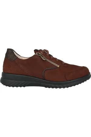 Ganter Sko, Dame, Brun, 37 EU, Komfortabel bred pasform dame sneaker - Brun