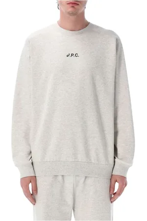 A.P.C. Sweathshirts & Hoodies, Herre, Grå, XL, Uld, Stilfuld Sweat Lake Skjorte