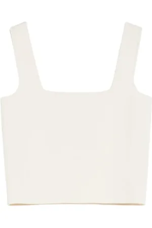 Max Mara Top, Dame, , XS, Jacquard Crop Top