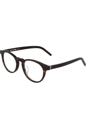 Saint Laurent Tilbehør, Dame, Brun, 50 MM, Elegant runde stel briller