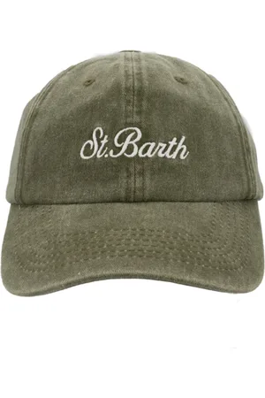 MC2 SAINT BARTH Tilbehør, Dame, Grøn, ONE SIZE, Bomuld, Åndbar Bomuldshat til hel dags komfort