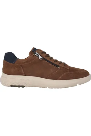 Waldläufer Sko, Herre, Brun, 45 EU, Uld, Heiko Herre Wide Fit Sneaker Brun