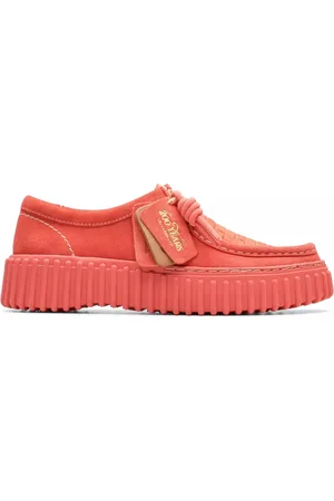 Clarks Sko, Dame, Rød, 37 1/2 EU, Rød snøresko til kvinder