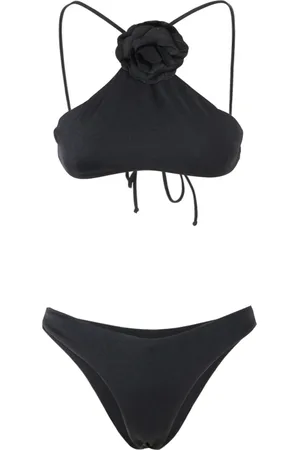 Serafini Badetøj, Dame, Sort, M, Sort Bandeau Top med Pink Detaljer