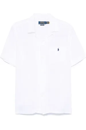 Ralph Lauren Skjorte, Herre, Hvid, M, Uld, Stilfulde Skjorter Samling