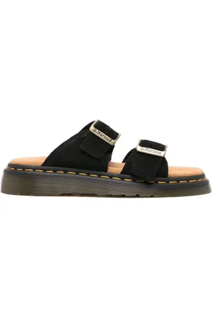 Dr. Martens Sko, Herre, Sort, 44 EU, Uld, Sorte Sandaler til Stilfuldt Look