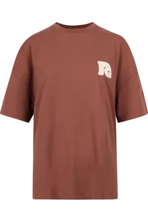 Nanushka Top, Dame, Brun, S, Bomuld, Broderet Wren T-shirt