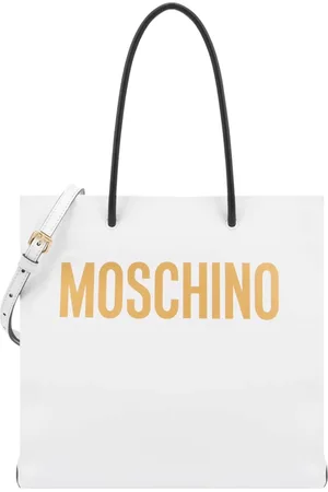 Moschino Taske, Dame, Hvid, ONE SIZE, Læder, Hvid Læder Håndtaske Ss23