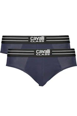 Roberto Cavalli Undertøj, Herre, Blå, XL, Bomuld, Blå Bomuld Undertøj