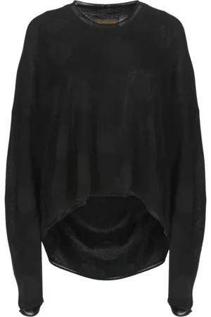 UMA WANG Strik, Dame, Sort, M, Elegant Sort V-Hals Top