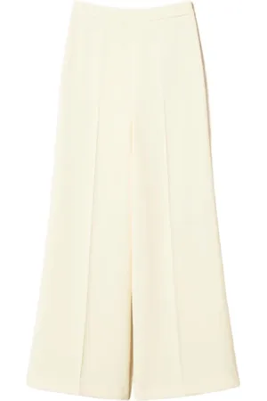 Twin-Set Bukser, Dame, , M, Uld, Elegant Vanille Bukser