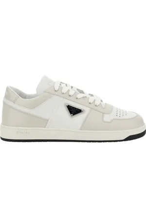 Prada Sko, Herre, Hvid, 44 EU, Læder, Læder Downtown Sneakers