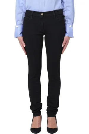 Elisabetta Franchi Jeans, Dame, Sort, W26, Bomuld, Sort Skinny Jeans til Kvinder