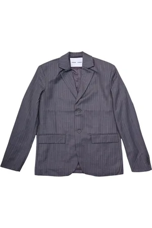 Samsøe Samsøe Jakke, Herre, Grå, XL, Grå Pinstripe Blazer