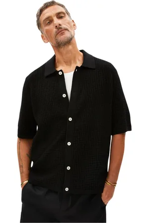 Armedangels Skjorte, Herre, Sort, M, Bomuld, Polo T-shirt