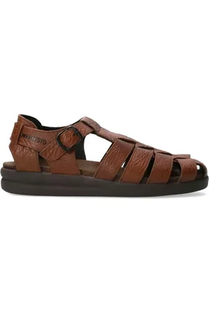 Mephisto Sko, Herre, Brun, 44 EU, Læder, Brun læder herresandal - Ørken