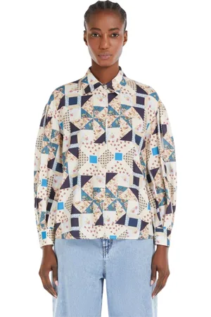 Max Mara Bluser & Skjorter, Dame, Flerfarvet, S, Bomuld, Mescal Skjorte