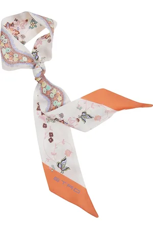 Etro Tilbehør, Dame, Flerfarvet, ONE SIZE, Silke Paisley Mønster Tørklæde