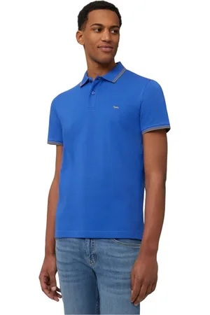 HARMONT&BLAINE Top, Herre, Blå, 2XL, Bomuld, T-shirts og Polos