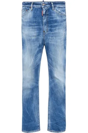 Dsquared2 Jeans, Herre, Blå, XL, Uld, Stilfulde Denim Jeans