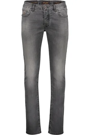MOORER Jeans, Herre, Grå, W34, Bomuld, Studded Slim Fit Jeans