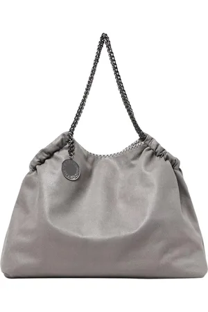 Stella McCartney Taske, Dame, Grå, ONE SIZE, Uld, Grå Shaggy Deer Tote Taske
