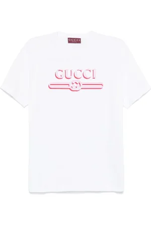 Gucci Top, Dame, Hvid, S, Hvide Crew Neck T-shirts og Polos
