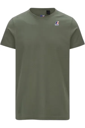 K-Way Top, Herre, Grøn, S, Bomuld, Kortærmet bomuldst-shirt Grøn