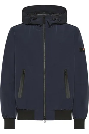 Peuterey Jakke, Herre, Blå, XL, Nylon, Blå Bomberjakke Letvægts Nylon