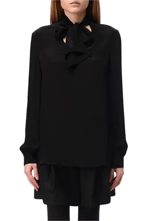 Armani Exchange Bluser & Skjorter, Dame, Sort, XS, Sort Slips-Hals Bluse
