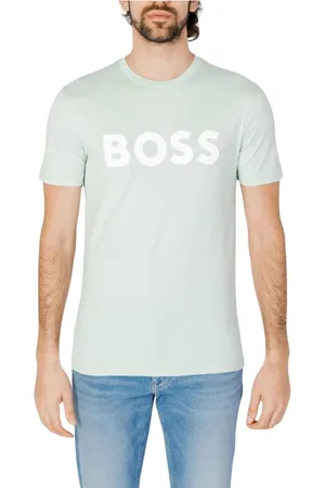 HUGO BOSS Top, Herre, Grøn, M, Bomuld, Thinking T-shirt