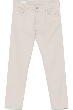 Incotex Bukser, Herre, , W34, Uld, Logo Patch Slim Fit Bukser