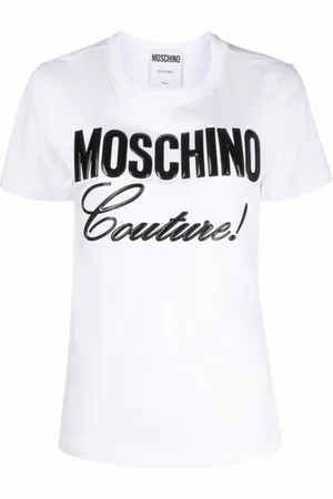 Moschino Top, Dame, Hvid, XS, Bomuld, Hvid T-shirt og Polo Bianco